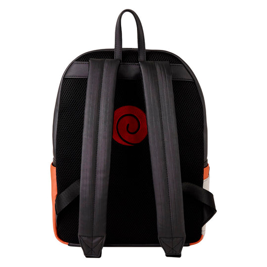 Détail des bretelles ajustables en cuir vegan du sac à dos Naruto Shippuden Loungefly