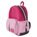Détail des accessoires en métal argenté brillant du sac à dos Naruto Shippuden Sakura, soulignant la finition haut de gamme