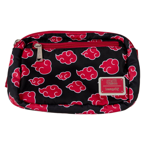 Sac ceinture Loungefly Naruto Shippuden en nylon avec fermeture éclair et sangle réglable, vue de face