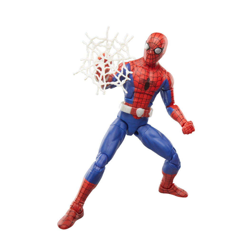 Image rapprochée des mains interchangeables incluses avec la figurine Spider-Man