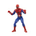 Gros plan sur les détails du visage de la figurine Spider-Man 77 Marvel Legends
