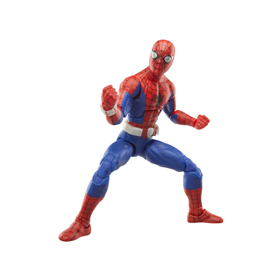 Vue arrière de la figurine Spider-Man 77 montrant les détails du costume