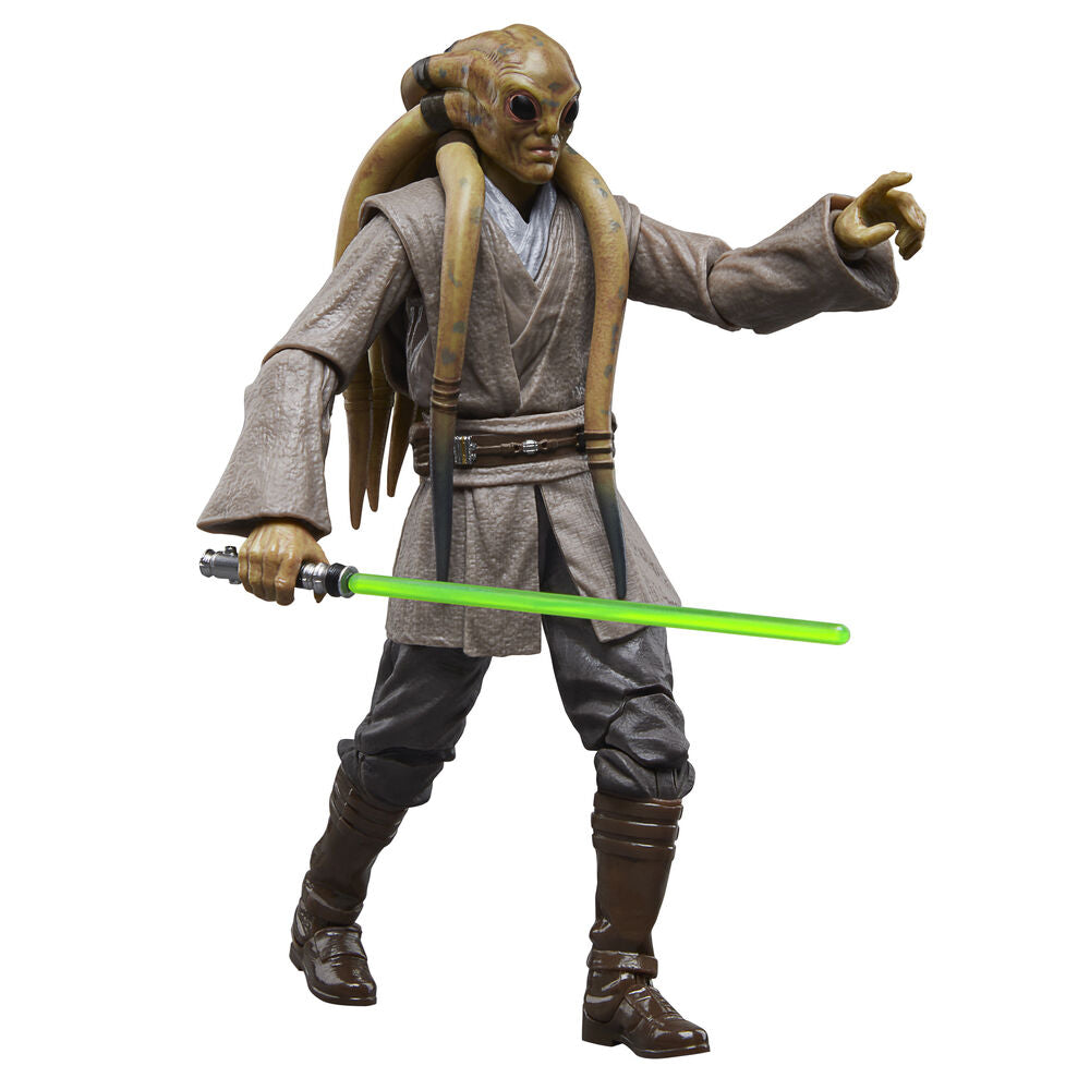 Ensemble complet de la figurine Kit Fisto avec accessoires et emballage HASBRO