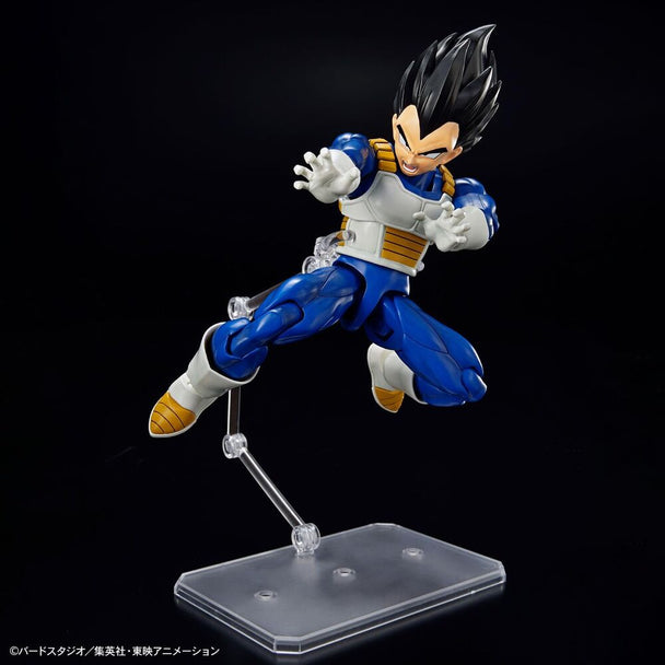 Détail des articulations de la figurine Vegeta Standard Re:Run de BANDAI HOBBY en plastique assemblé