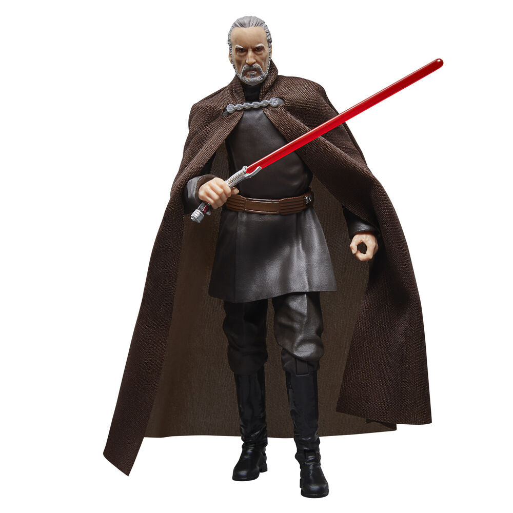 Détail du visage expressif de la figurine Count Dooku Star Wars Black Series