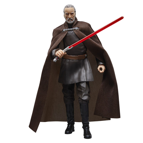 Détail du visage expressif de la figurine Count Dooku Star Wars Black Series