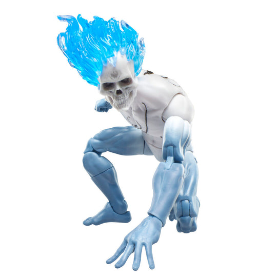 Figurine Spirit Spider Marvel Legends en pose d’action avec toile d’araignée simulée