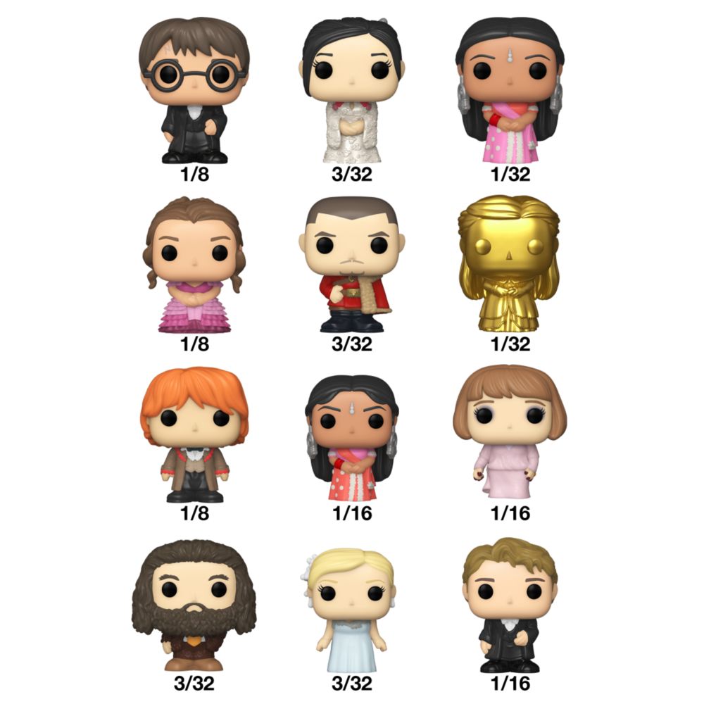 Figurine Funko Bitty Pop Harry Potter mystère de 2,3 cm vue de face avec détails colorés