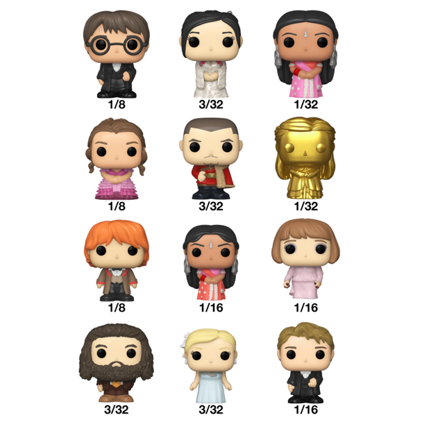 Figurine Funko Bitty Pop Harry Potter mystère de 2,3 cm vue de face avec détails colorés