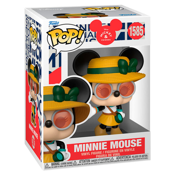 Détail de la figurine Funko POP Minnie Mouse de 9 cm avec ses couleurs vives et son design soigné