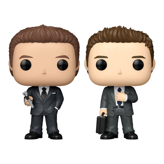 Figurine Funko POP de Michael Ross en tenue professionnelle, personnage clé de Suits, présentée sur fond neutre