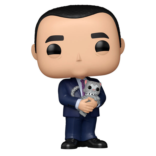Figurine Funko POP Louis Litt de 9 cm avec Mikado, présentée dans sa boîte cadeau officielle