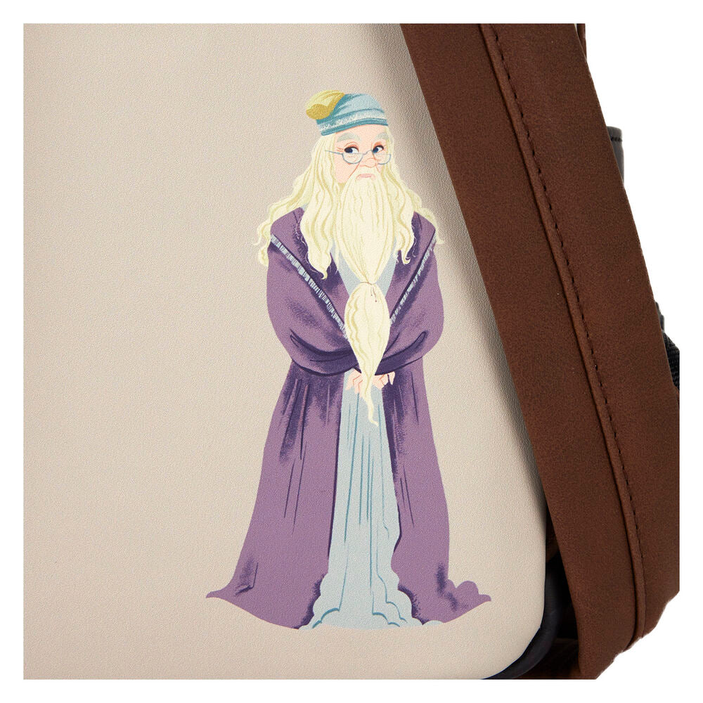 Détail du design original Harry Potter sur le sac à dos Loungefly