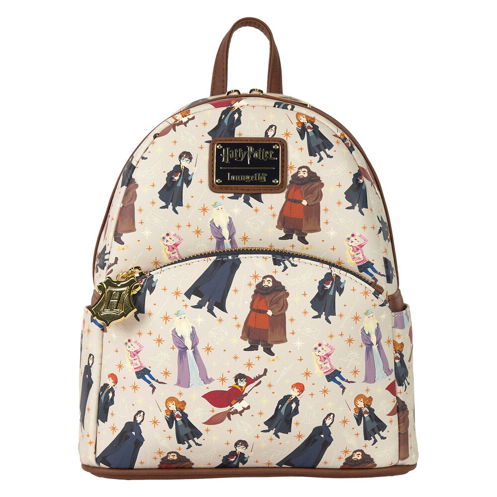 Vue latérale montrant la profondeur et la qualité des coutures du sac à dos Harry Potter Spring