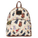 Vue latérale montrant la profondeur et la qualité des coutures du sac à dos Harry Potter Spring