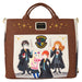 Vue avant du sac Loungefly Harry Potter Spring avec motifs printaniers colorés