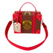 Vue de face du sac valise Loungefly Harry Potter Hogwarts Express avec détails colorés