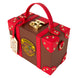 Vue latérale du sac valise Hogwarts Express Loungefly illustrant son design robuste