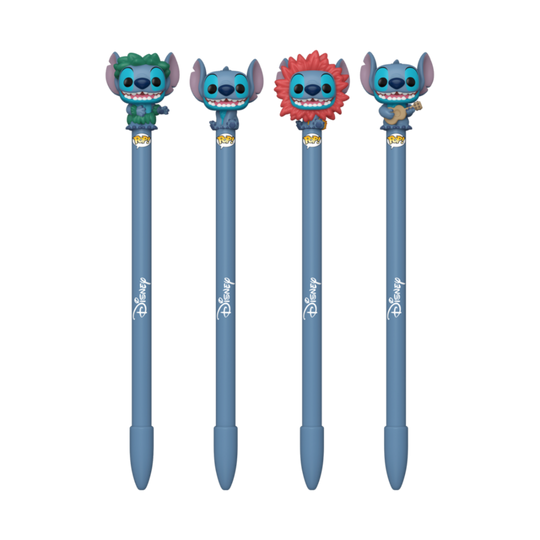 Stylo Funko Disney Stitch avec topper représentant Stitch souriant en position assise