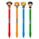 Stylo Funko One Piece avec topper représentant un personnage emblématique de la série, vue rapprochée