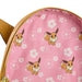 Intérieur du sac à dos Pokémon Eevee Loungefly avec doublure assortie et finitions soignées