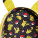 Intérieur du sac à dos Loungefly Pikachu avec doublure assortie et finitions soignées