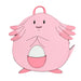 Vue avant du sac à dos Loungefly Pokémon Chansey avec son design coloré et détaillé