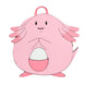 Vue avant du sac à dos Loungefly Pokémon Chansey avec son design coloré et détaillé