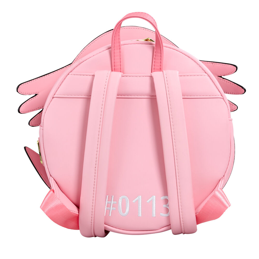 Image du compartiment principal spacieux du sac à dos Loungefly Pokémon Chansey ouvert