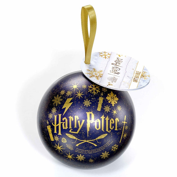 Boule de Noël Harry Potter aux couleurs de Serdaigle, parfaite pour décorer votre sapin avec une touche de magie.