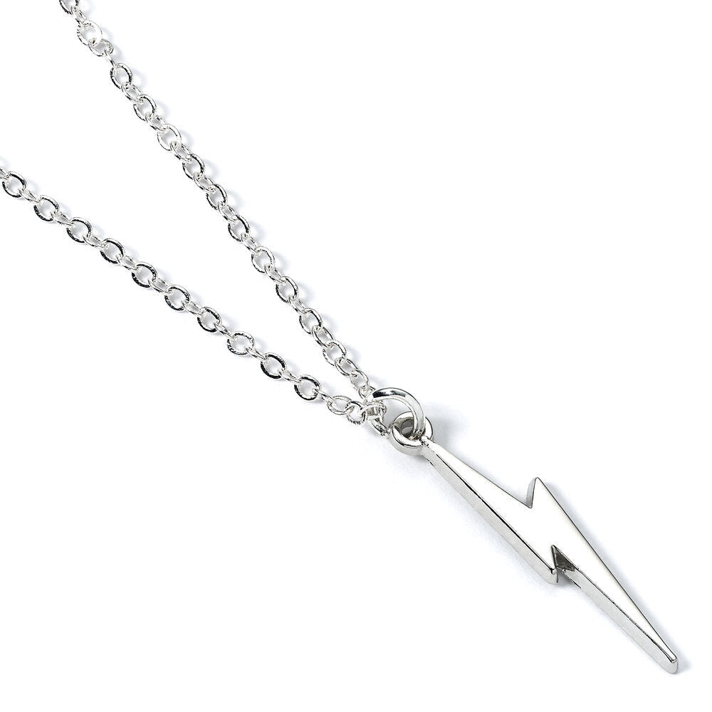 Packaging élégant du collier éclair Harry Potter THE CARAT SHOP avec logo de la marque visible