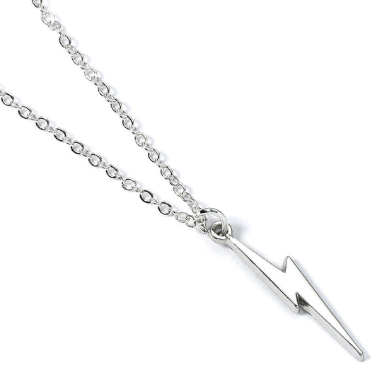 Packaging élégant du collier éclair Harry Potter THE CARAT SHOP avec logo de la marque visible