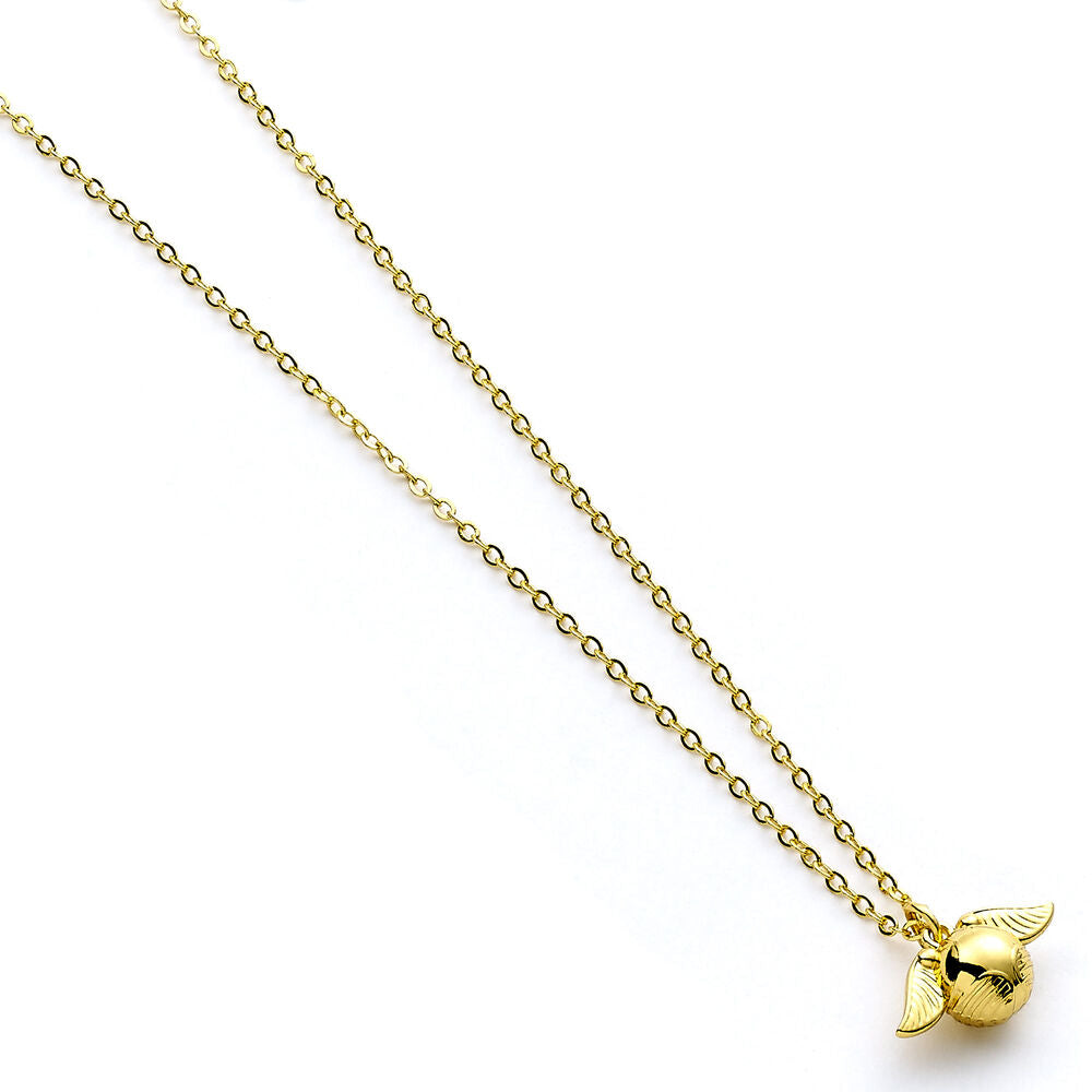 Vue de côté du collier Harry Potter montrant la chaîne avec extension de 5 cm pour ajustement
