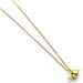 Vue de côté du collier Harry Potter montrant la chaîne avec extension de 5 cm pour ajustement