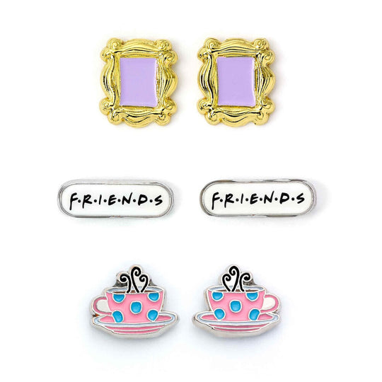 Boucles d'oreilles cadre de la porte de Monica Friends en argent, vue rapprochée
