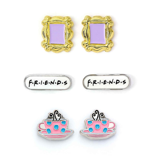 Boucles d'oreilles cadre de la porte de Monica Friends en argent, vue rapprochée