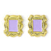 Set complet des 3 paires de boucles d'oreilles Friends argentées présentées ensemble