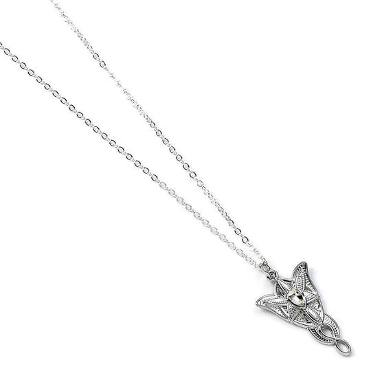 Image du collier Evenstar dans son écrin, prêt à être offert en cadeau. Un bijou précieux pour les passionnés du Seigneur des Anneaux.
