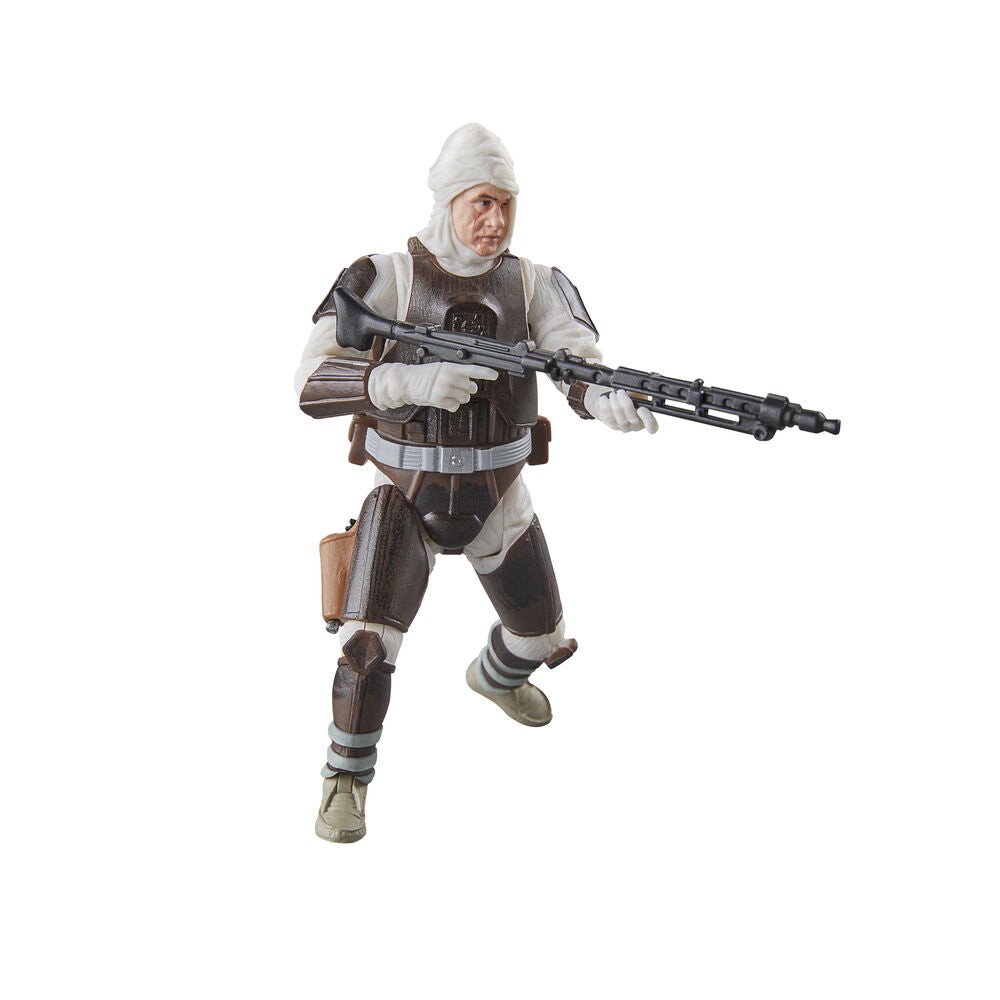 Figurine Dengar posée avec accessoires inclus sur fond neutre
