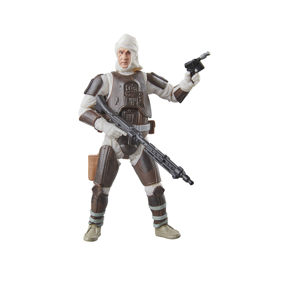 Photo de la figurine Dengar en position dynamique illustrant ses articulations
