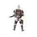 Ensemble complet de la figurine Dengar et ses accessoires disposés pour exposition