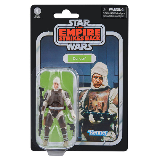 Figurine Dengar articulée de 9,5 cm vue de face avec détails précis et accessoires