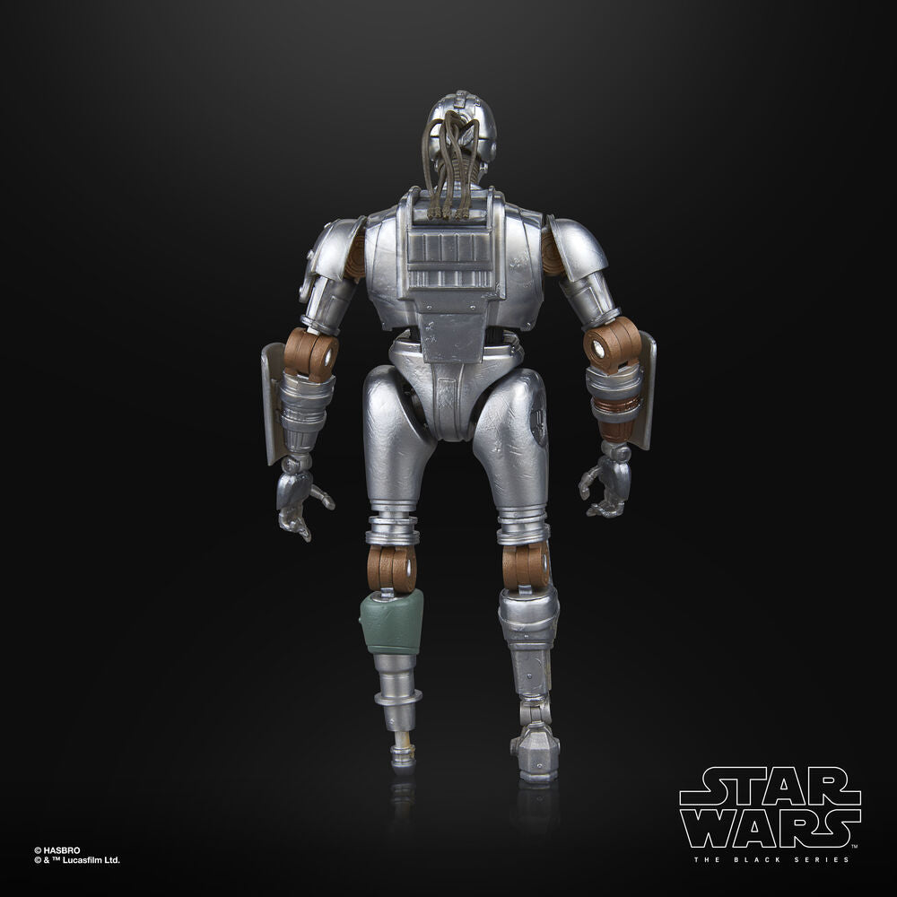 Figurine Star Wars SM-33 posée sur un socle pour exposition