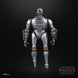 Figurine Star Wars SM-33 posée sur un socle pour exposition