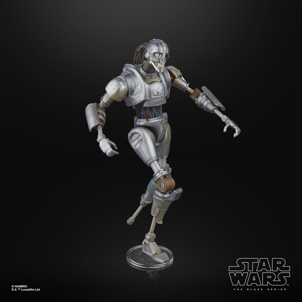 Détail des mains articulées de la figurine Star Wars Skeleton Crew SM-33