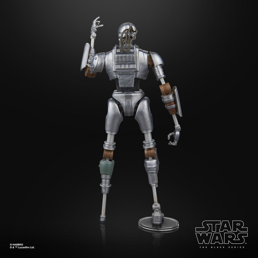 Figurine Star Wars Skeleton Crew SM-33 avec accessoires en position de combat