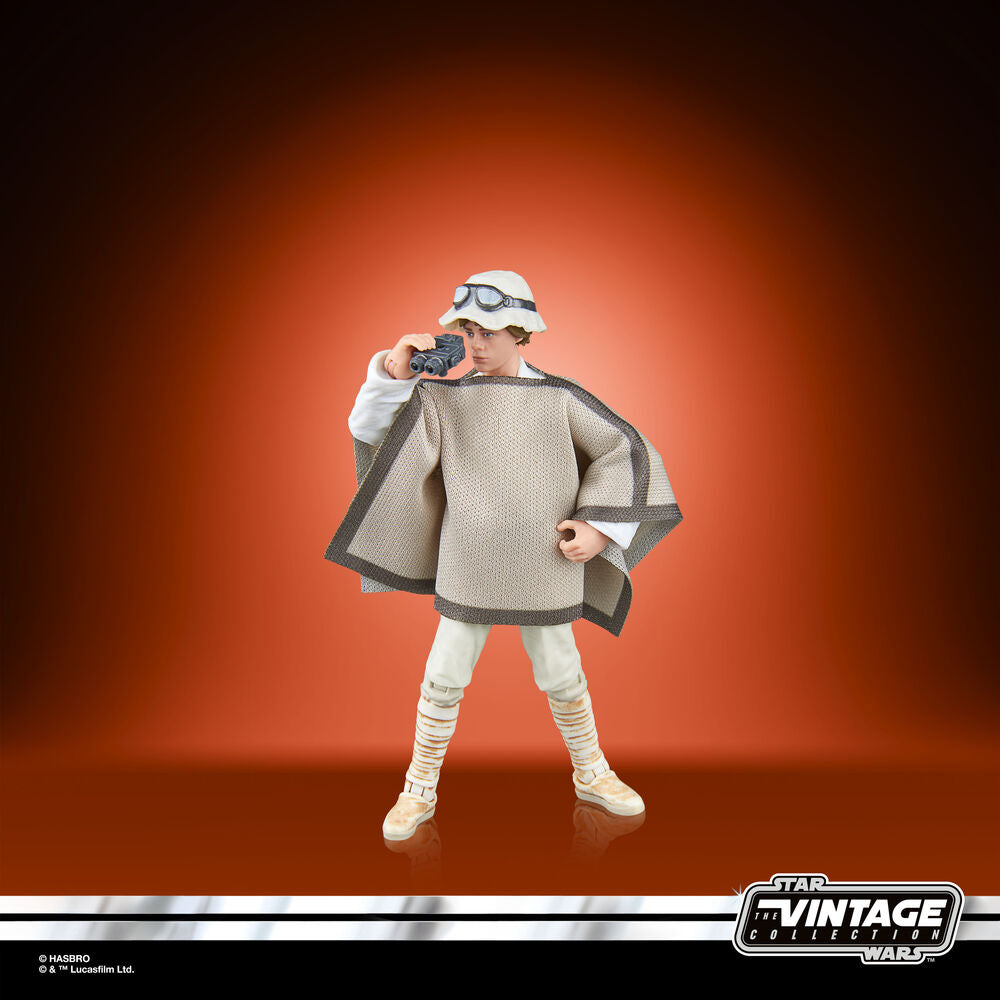 Ensemble complet du Landspeeder avec figurine et 7 accessoires sur fond blanc