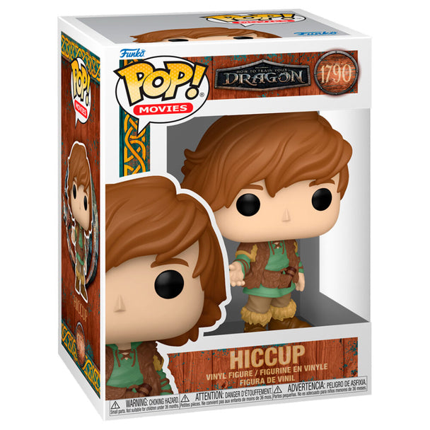 Détail de la figurine Funko POP Deluxe Hiccup montrant le design soigné et les couleurs vives