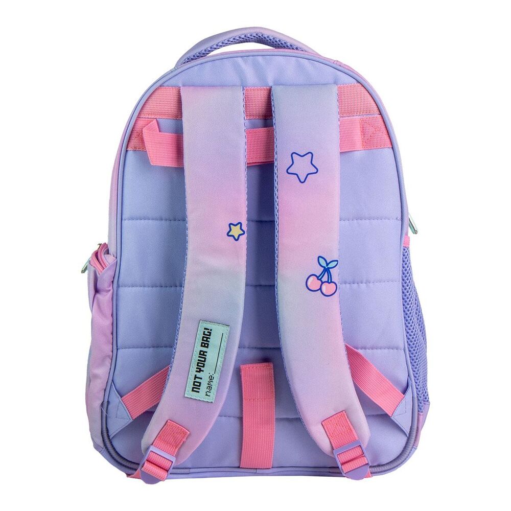 Vue de profil du sac à dos Stitch 42cm montrant ses compartiments pratiques et sa robustesse