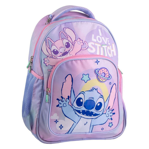 Sac à dos Disney Stitch 42cm de CERDÁ avec design coloré et bretelles ajustables